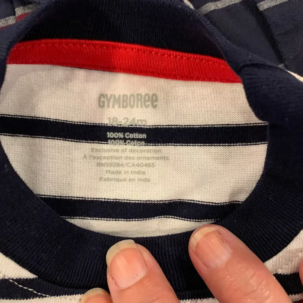 NWT Gymboree Boys Patriotic Truck Applique Tank & Plaid Jogger Shorts